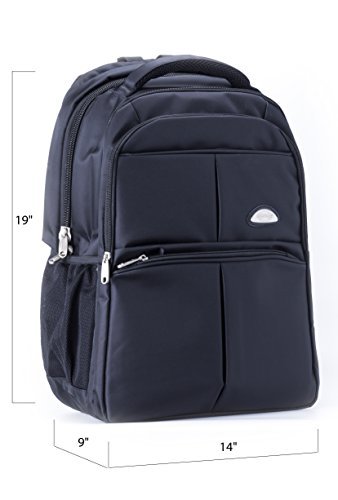 Office Factor Black Laptop Computer Backpack, Multi-function
