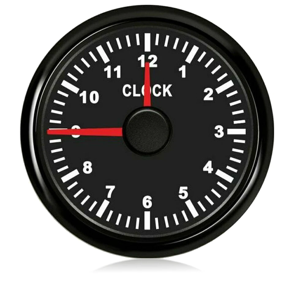 52mm Waterproof Clock Gauge With Red LED Backlight for Marine Boat Car Truck - Image 2 of 4