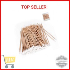 200 PCS Long Wooden Cotton Swabs, Cleaning Cotton Sticks with Wood Handle