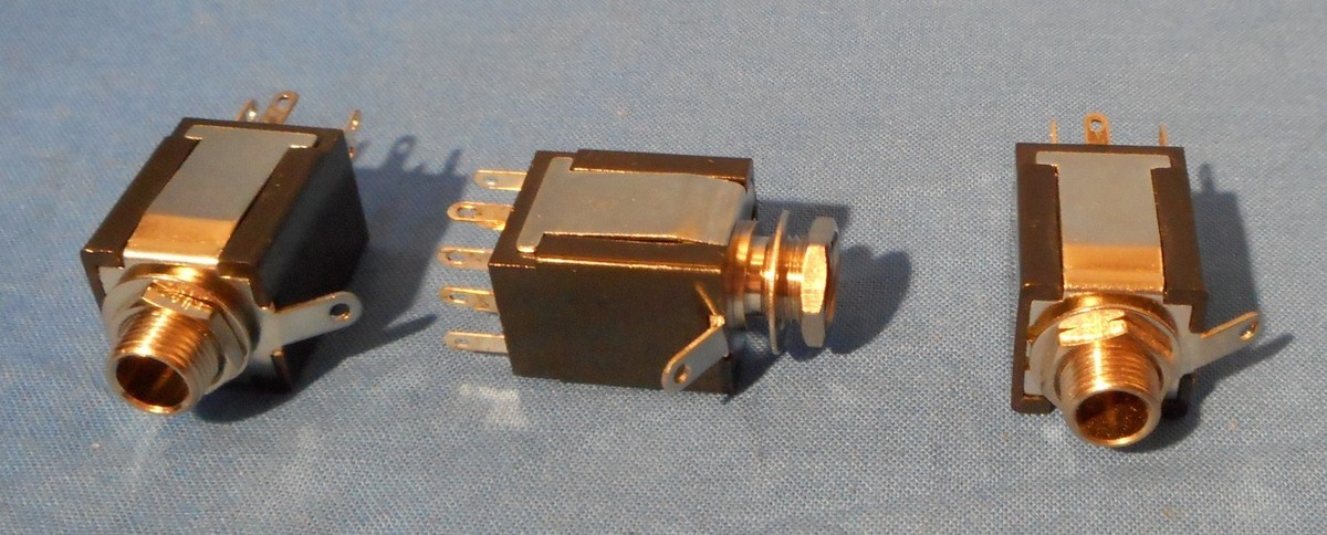 JACK 3 NEW STEREO 8 PIN ¼ INCH INPUT JACK FOR GUITAR FROM PARKER