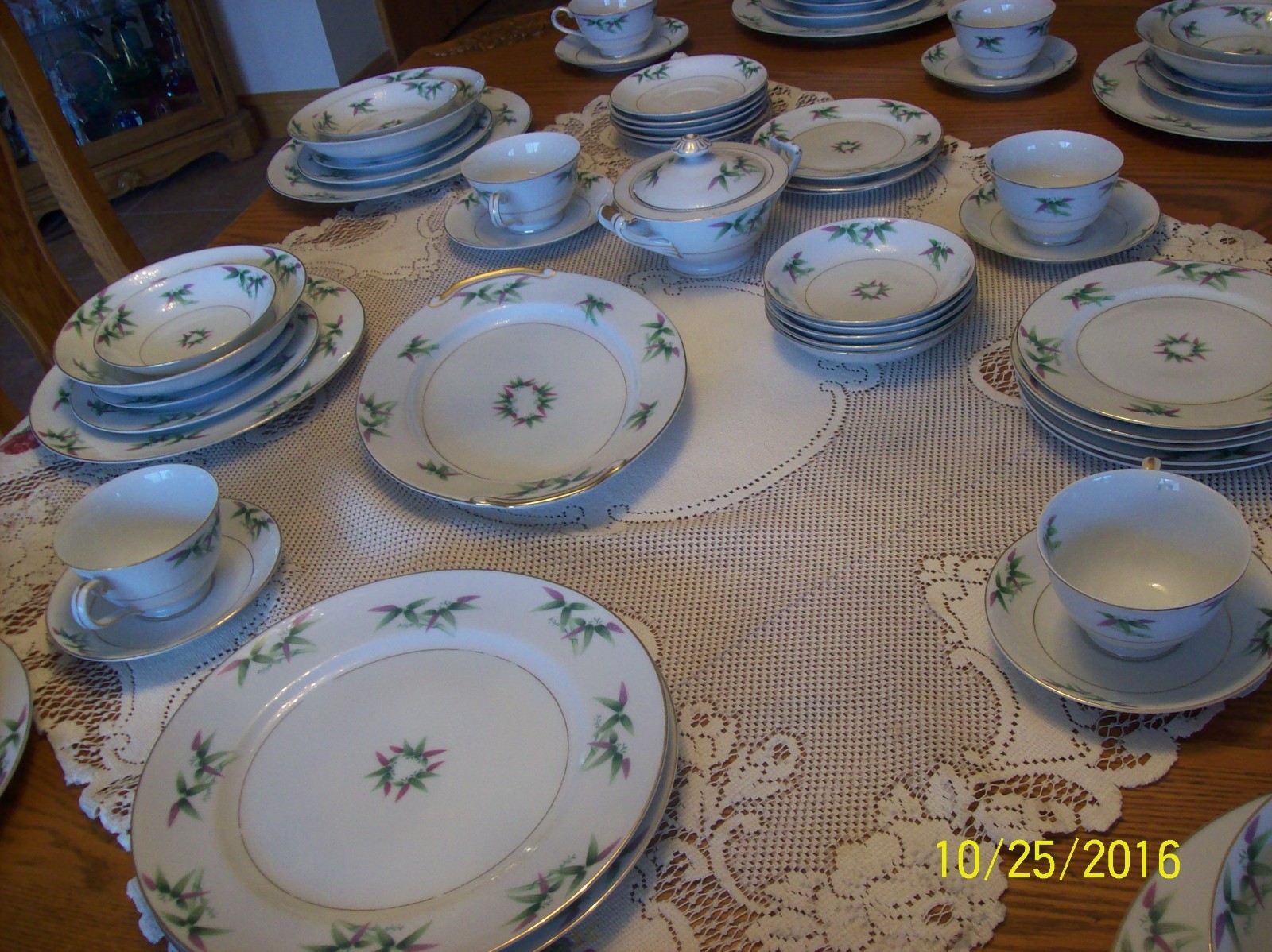 Harmony House Fine China Vintage 68 Piece Grouping  Mandarin Pattern