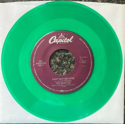 Beatles Can't Buy Me Love / You Can't Do That Green Colored Vinyl Single