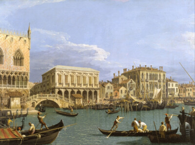 Blick auf die Riva degli Schiavoni, Venedig Canaletto Fine Art Print