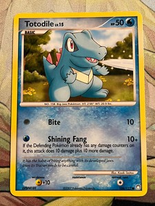 Pokemon Card TCG - Totodile - Diamond Pearl Mysterious Treasures 106/123- Common