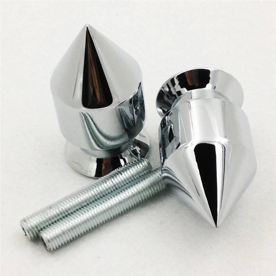 Carretes basculantes de clavo cromado para Yamaha Fzr 1000 400 Fzr600R Yzf1000 Yzf750R Foto 2 de 4