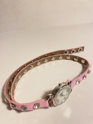 Geneva Vintage Rodeo Western Pink silver studded women\'s watch Geneva Women main image 4