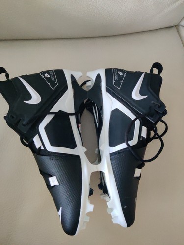 Nike Football Cleats Alpha Menace Pro 3 Mid Black CT6649 001 Men’s Size 9 NEW - Picture 4 of 14
