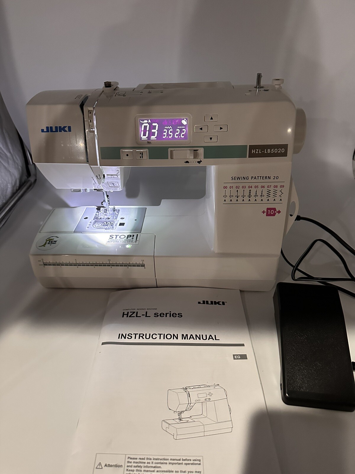 Juki HZLLB5020 Computerized Sewing Machine eBay