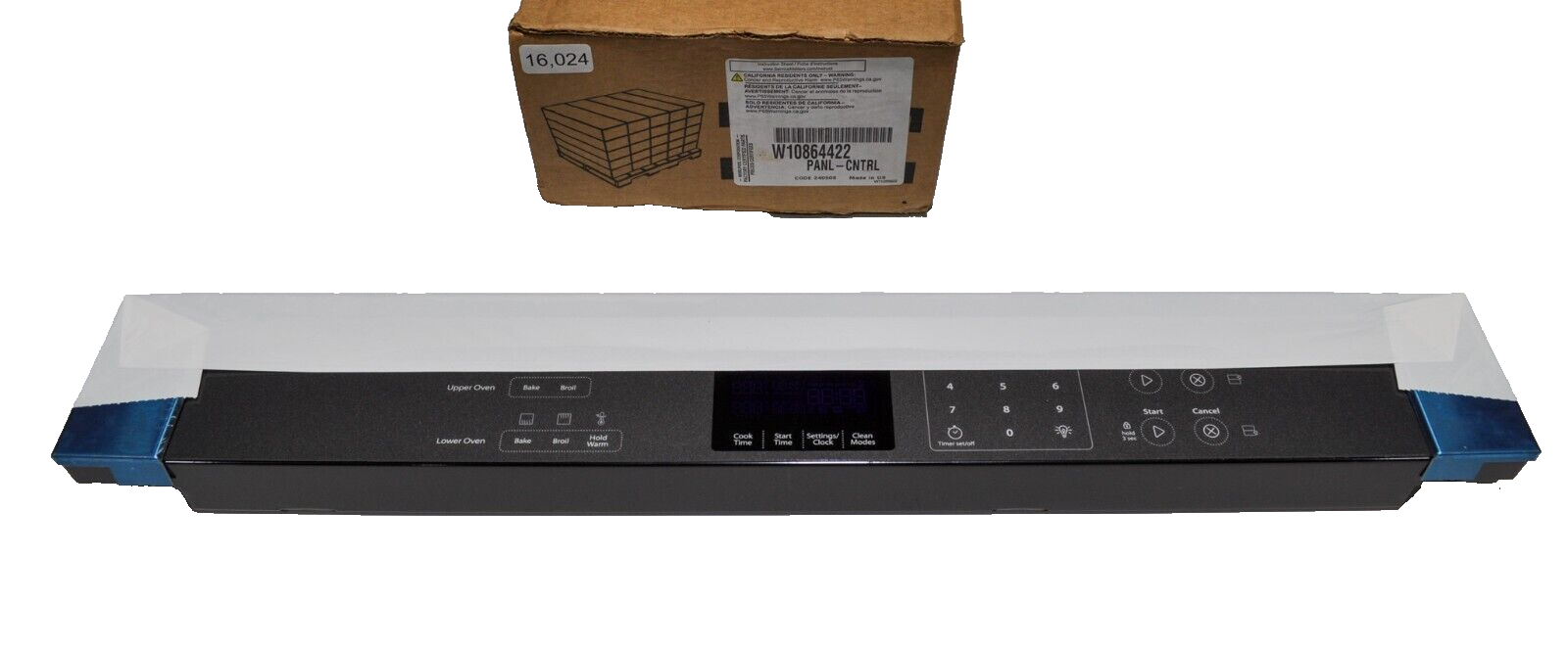 Whirlpool W10864422 Oven Control Panel Replacement W10752408 Compatible-image