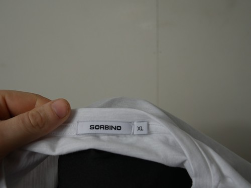 Sorbino T-Shirt - 3 Knöpfe weiß Baumwolle Größe Extra Large XL (R417) - Bild 8 von 8