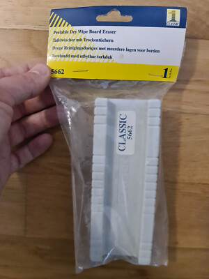 Witheboard Eraser, Tafelwischer mit abziehbaren Trockentüchern, weiss,made in EU