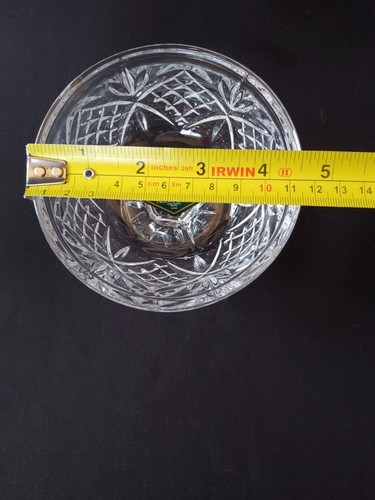 Shannon Crystal Handcrafted Footed Trifle/Pedestal Bowl & 4 Dessert Bowls - Picture 11 of 13