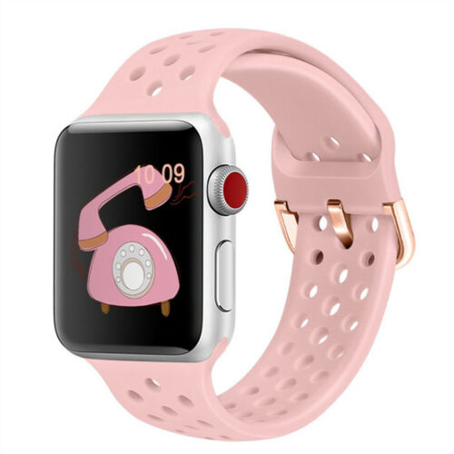Silicone Sport strap Wrist Band For Apple Watch Ultra 2 Series 10 9 8 7 6 5 4 SE - Picture 15 of 62