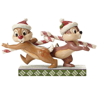 Disney Traditions Figur - Chip 'n' Dale Candy Cane Caper - Limited Edition