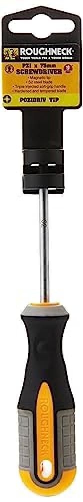 (TG. PZ1 x 75mm) Roughneck, ROU22141, Cacciavite Pozidriv PZ1 x 75mm - NUOVO