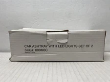 Car Ashtray With LED Lights • Set Of 2