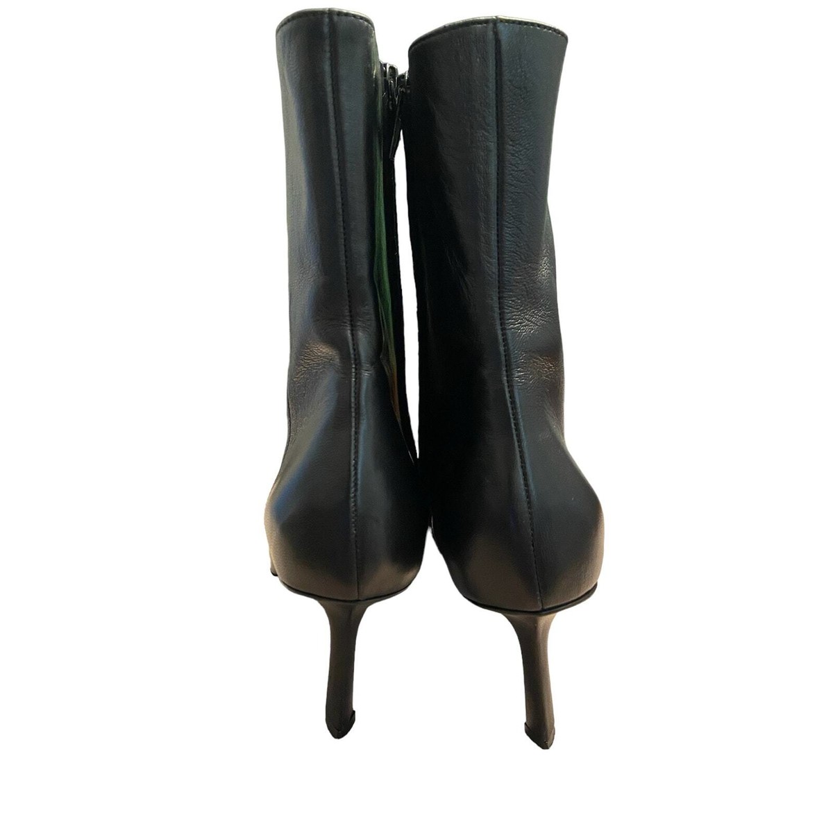 Alexander Wang Viola 65 Logo Zip Bootie Leather Stiletto