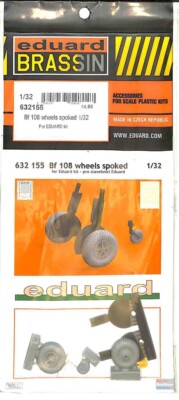 1/32 Eduard #632155 Bf108 Taifun Spoked Wheels Set For Eduard Kit