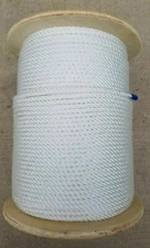 1/4" x 1200' - 3 Strand Twisted Medium Lay Trotline Crabbing Crab Line 