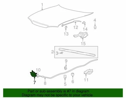 Genuine Hyundai Latch 81130-25010 - Image 2 of 2