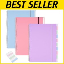 80 Sheets/160 Pages College Ruled Notebook Set