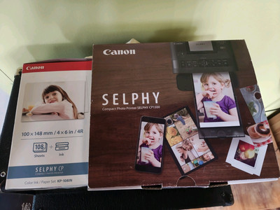 Canon SELPHY CP1300 Wireless Compact Photo Printer w/Extras BRAND NEW, NIB 