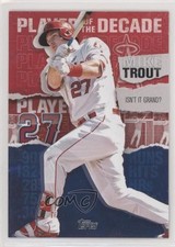 2020 Topps Topps Player of the Decade Red 2/10 Mike Trout #MT-19 fm0