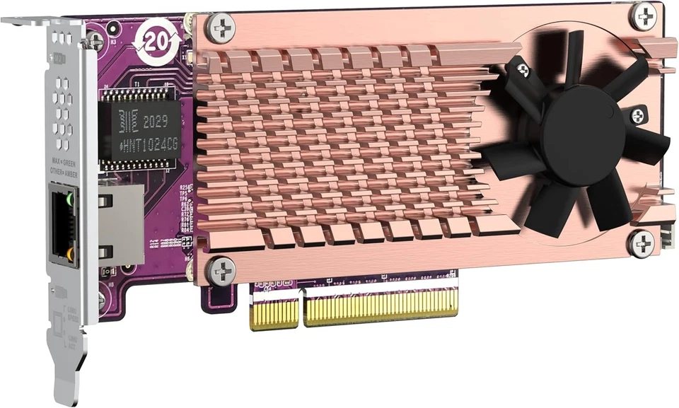 QNAP QM2-2P10G1TB 2x NVMe M.2 SSD & 1x 10GbE Port Expansion Card - Image 3 of 4
