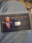 Donald Trump Tribute Card w/ Genuine 1g Buffalo .999 Fine Silver Bar