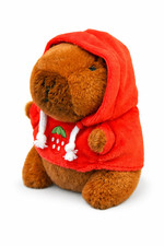 Cute Capybara Plush Toy with Hoodie & Wings 12cm Small Stuffed Doll