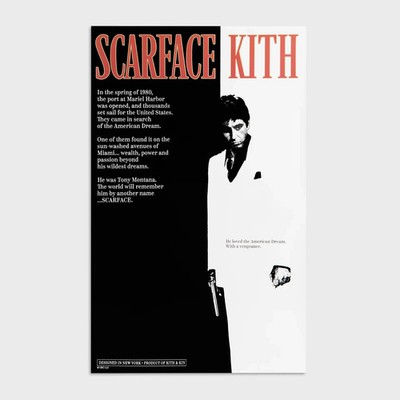 トップス Kith Scarface Film Poster Vintage Tee Buy Kith For Scarface Film Poster Vintage Tee 'White' - KHM034171