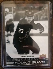2022-23 Upper Deck Thomas Bordeleau Black And White Young Guns Canvas- C97