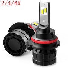 2/4/6X For Motorcycle H4 6500K LED Hi/Lo Front Beam Light Bulb Bright Headlight