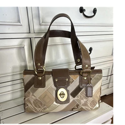 Coach Patchwork Satchel/Top Handle Bag Medium Bags & Handbags for