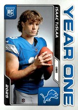2025 Panini Instant NFL Year One Isaac TeSlaa Rookie RC Card SP Prizm 1/180