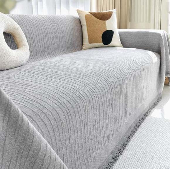 Couch Slipcovers for Sofa Cover Boho Couch Protector with Tassel Couch Cover