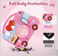 Cute Kids Pink iPad A16 Case/10th Gen iPad 11th Gen Case for iPad 11 Inch 2025