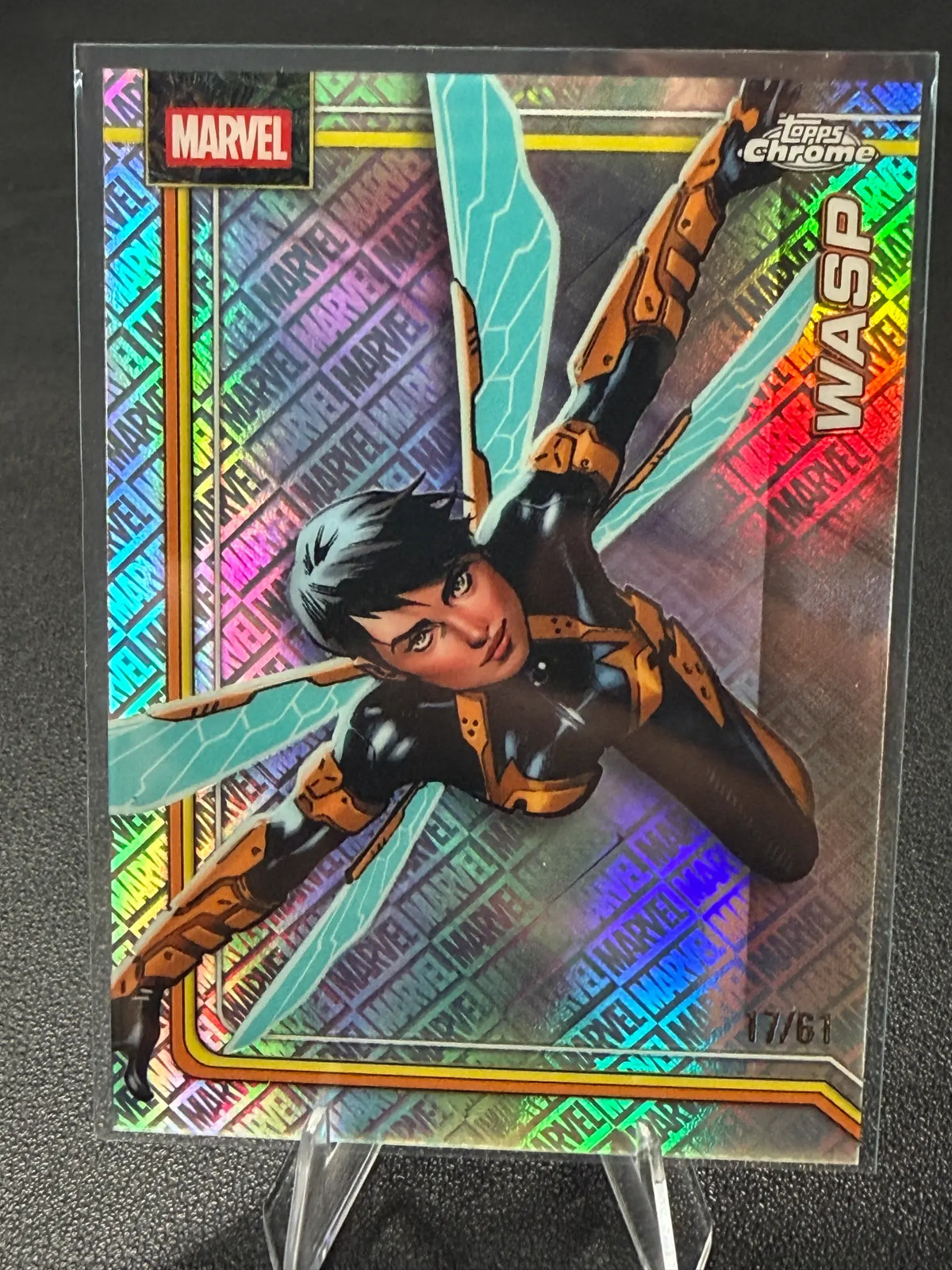 2026 Topps Chrome Marvel Wasp #194 Logo Refractor 41/61