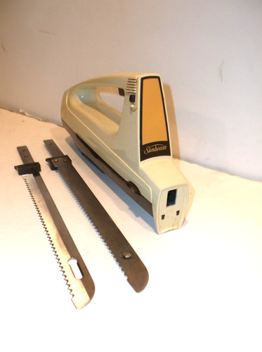 Vintage SUNBEAM Electric Knife Model #VEK-D  USA Mid-Century