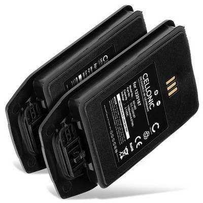 2x Akku für InnovaPhone D81 EX Ascom DH5-AABAAA/2E Aastra DT413 1100mAh