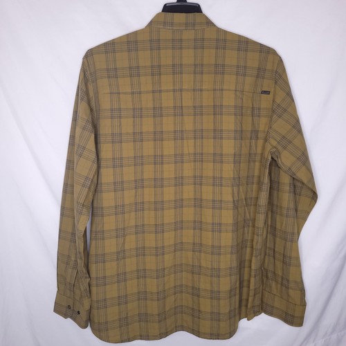 5.11 Tactical Shirt Mens XL Plaid Yellow Snap Button Long Sleeve - Picture 5 of 11