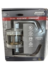 Universal Hardware Keyed Entry Storeroom Door Lever Satin Chrome UH40046 OB 
