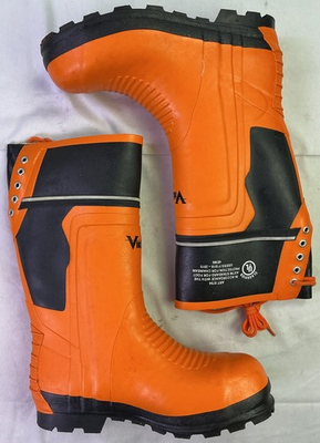 #ad #ad Viking VW64 1 Men#x27;s Class 2 Steel Toe Chainsaw Boots Orange Size: 11 $90.00