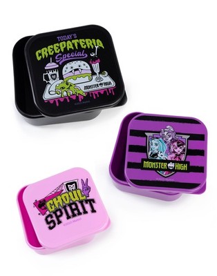 Monster High Mehrfarbig Creepateria Special 3-teiliges Snack-Topf-Set Frauen