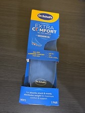 New 1 PAIR Dr. Scholl's Extra Comfort Support Insoles MENS Sz 8-14 Free Ship