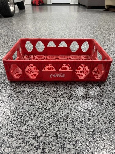 Vintage Coca-Cola Red Plastic Coke Bottle Crate / Advertising Carrier
