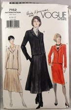 UNCUT Vogue 7152 Jacket and Skirt, bust 31.5-34