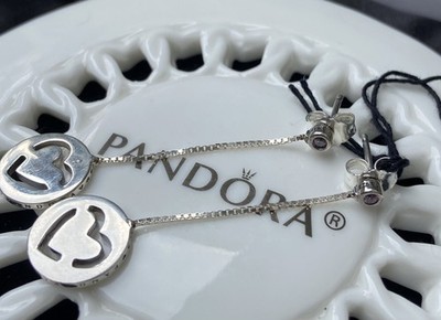 Authentic Pandora Pure Love Dangle Earrings #296577FPC