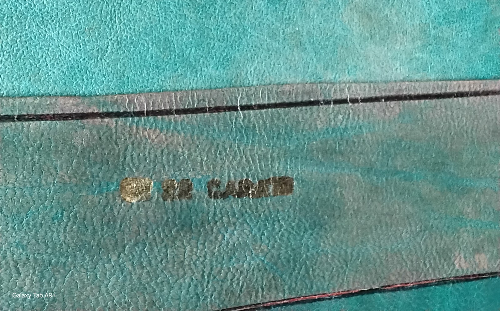 Vintage Moroccan Leather Book Cover 22 Carat (Karat) Gold Embossed~8.5 "x 6.25"