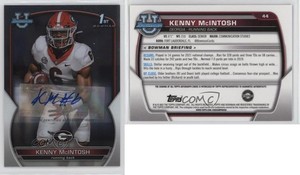 2022 Bowman U Chrome Chrome Prospect Auto Kenny McIntosh #44 Auto